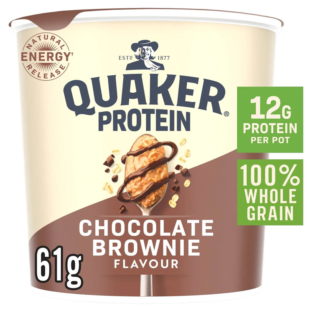 Quaker Oats High Protein Chocolate Brownie Porridge Pot 61g
