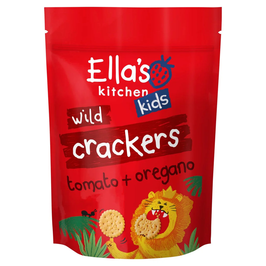 Ella's Kitchen Organic Safari Crackers Tomato & Red Pepper 18+ Months - 100g