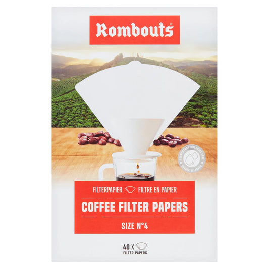 Rombouts Coffee Filter Papers N4 - 40 per pack