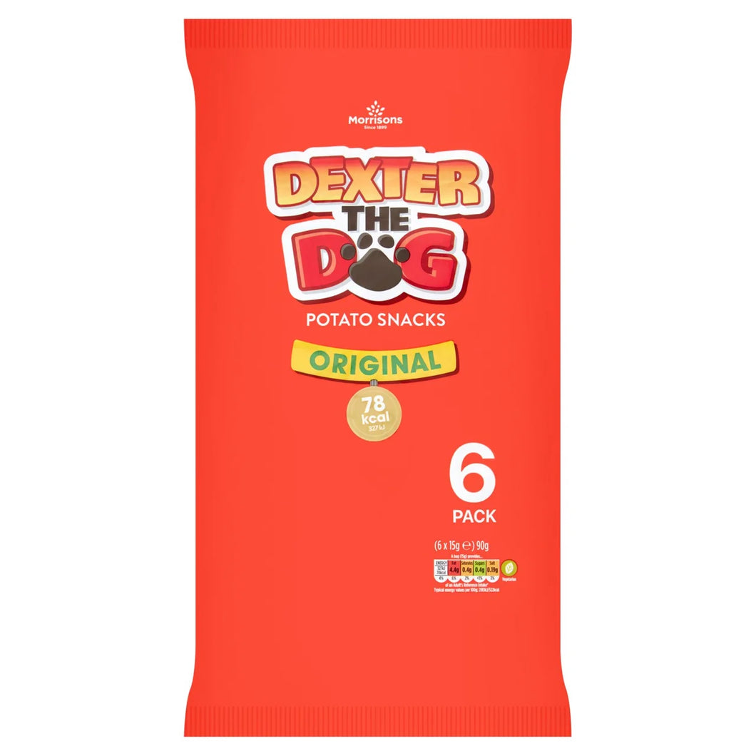 Morrisons Dexter Dog Salted Snacks - 6 x 15g