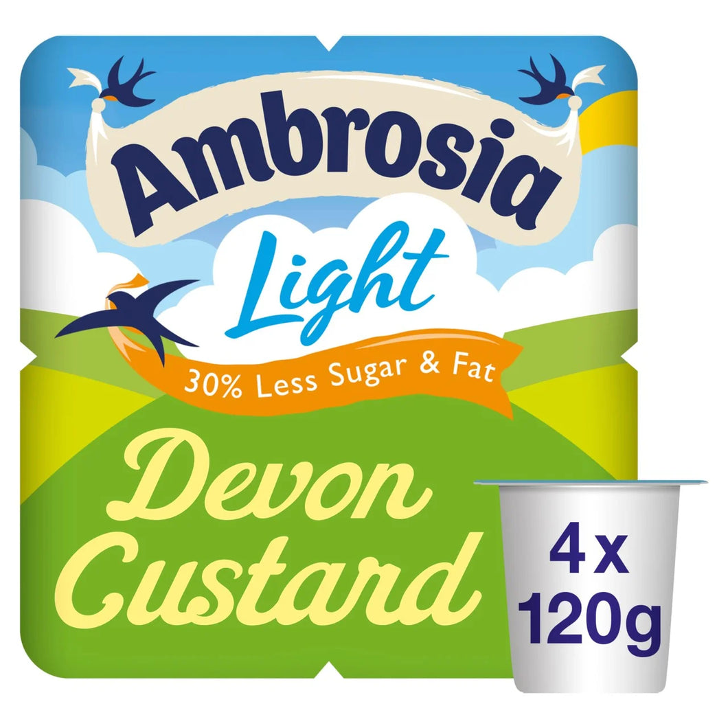 Ambrosia Light Devon Custard 4 x 120g