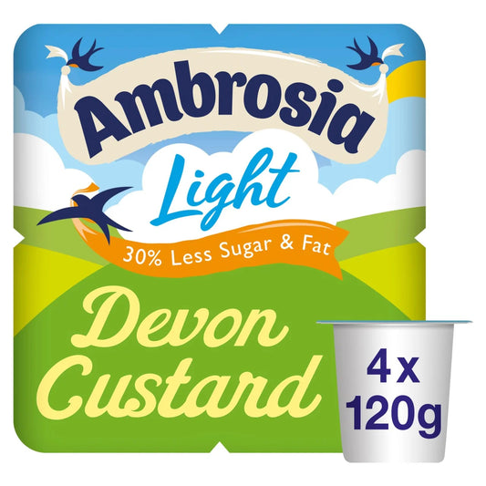 Ambrosia Light Devon Custard 4 x 120g