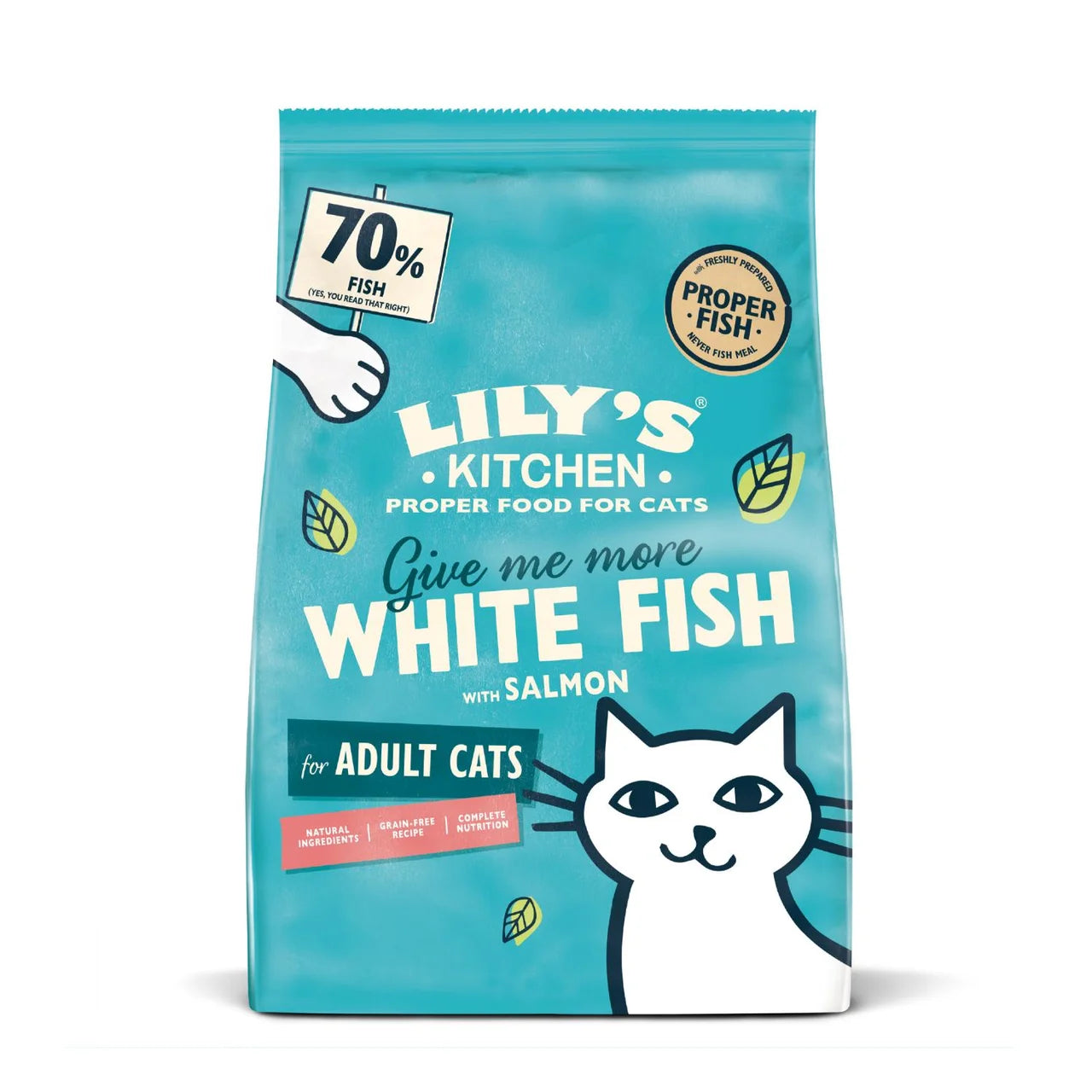 Lily's Kitchen Cat Fisherman's Feast White Fish with Salmon Dry Food - 800g