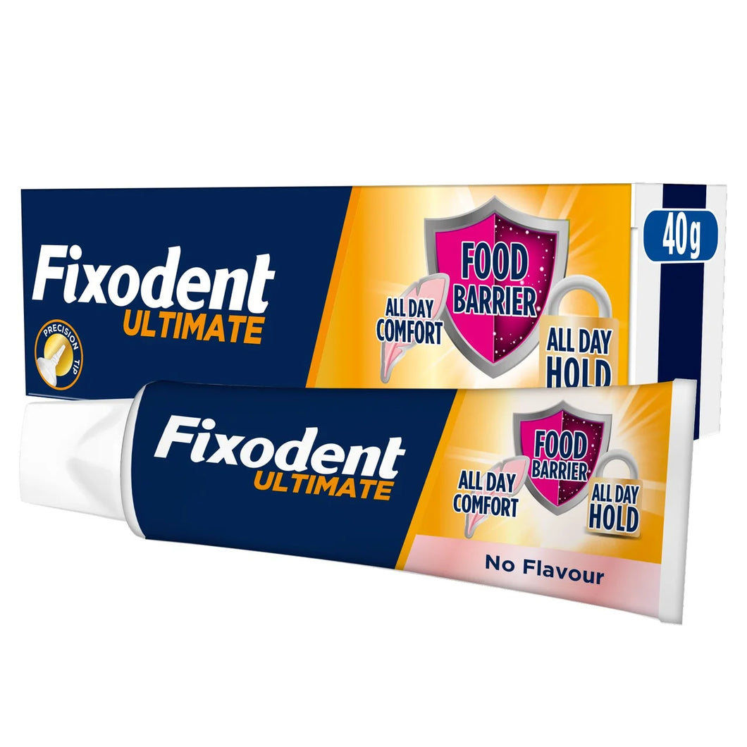 Fixodent Ultimate Denture Adhesive Flavour Free 40g