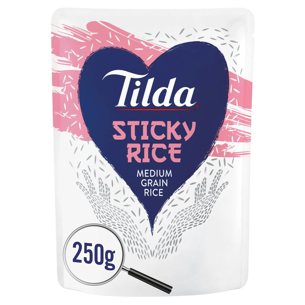 Tilda Microwave Sticky Medium Grain Rice - 250g