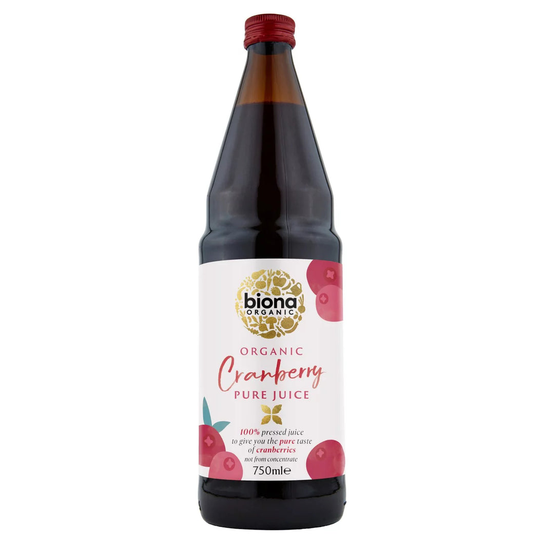 Biona Organic Pure 100% Cranberry Super Juice 750ml