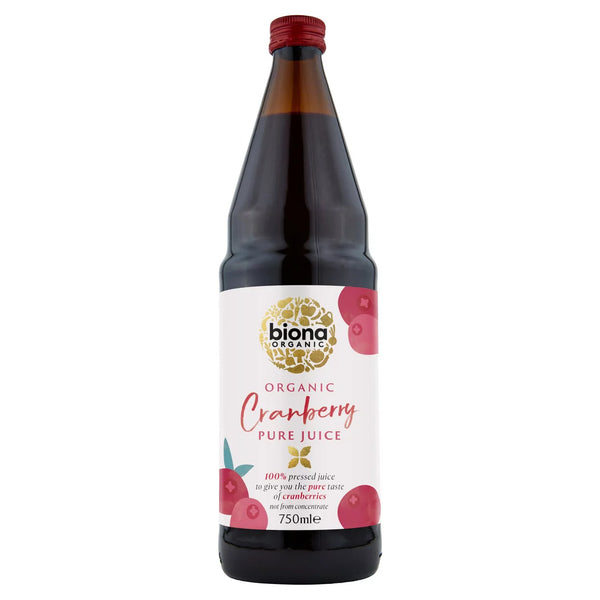 Biona Organic Pure 100% Cranberry Super Juice 750ml