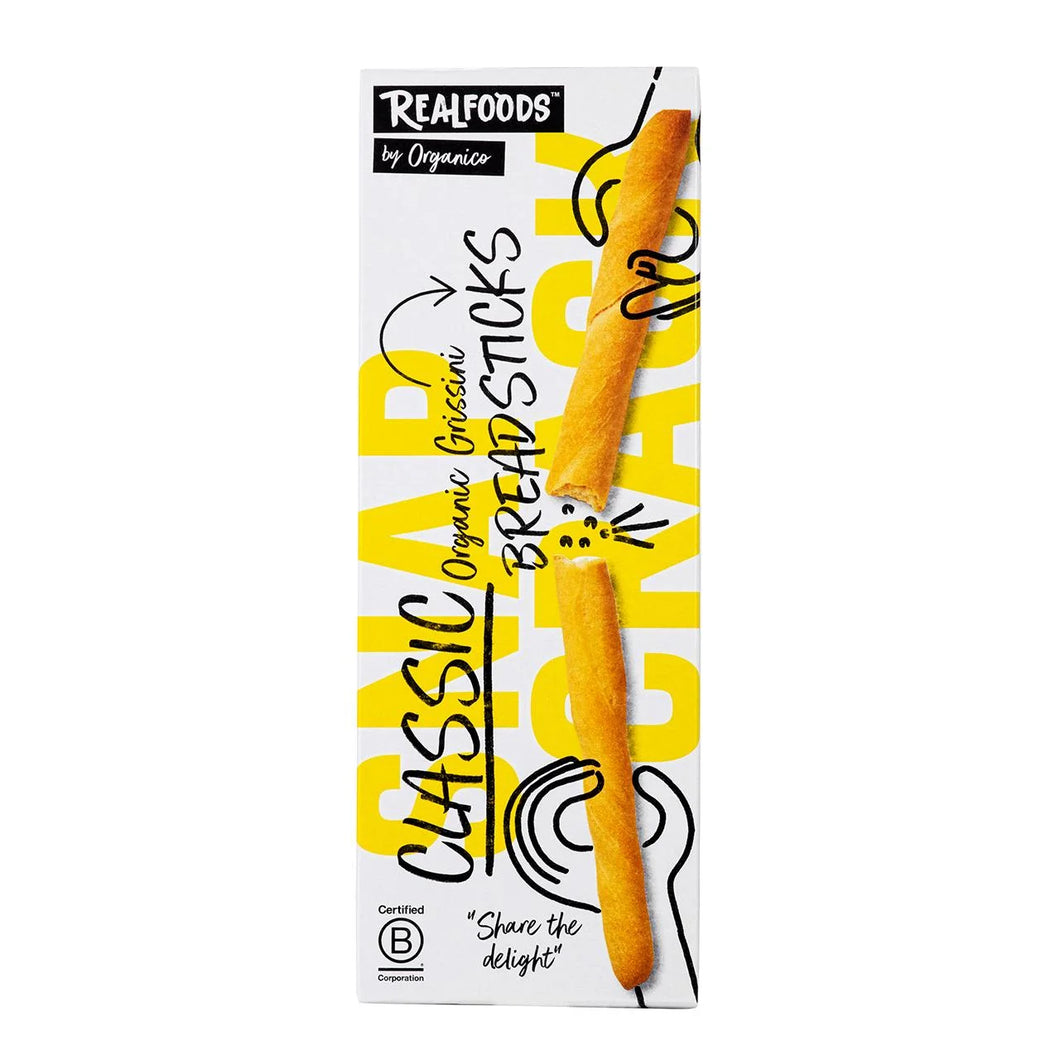 Realfoods Organic Classic Breadsticks, 120g