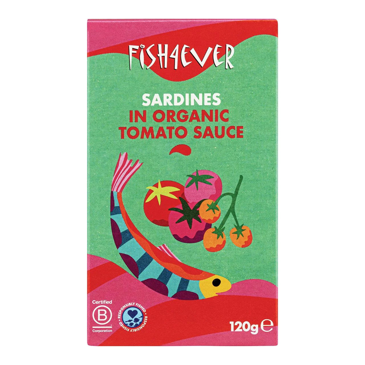 Fish 4 Ever Sardines in Organic Tomato Sauce 120g