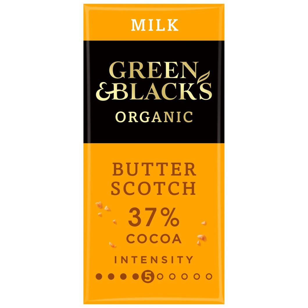 Green & Black's Organic Butterscotch Milk Chocolate Bar 90g