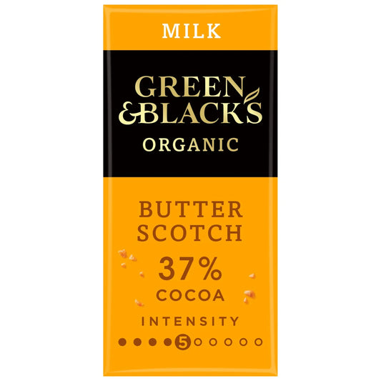 Green & Black's Organic Butterscotch Milk Chocolate Bar 90g