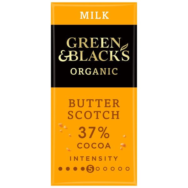 Green & Black's Organic Butterscotch Milk Chocolate Bar 90g