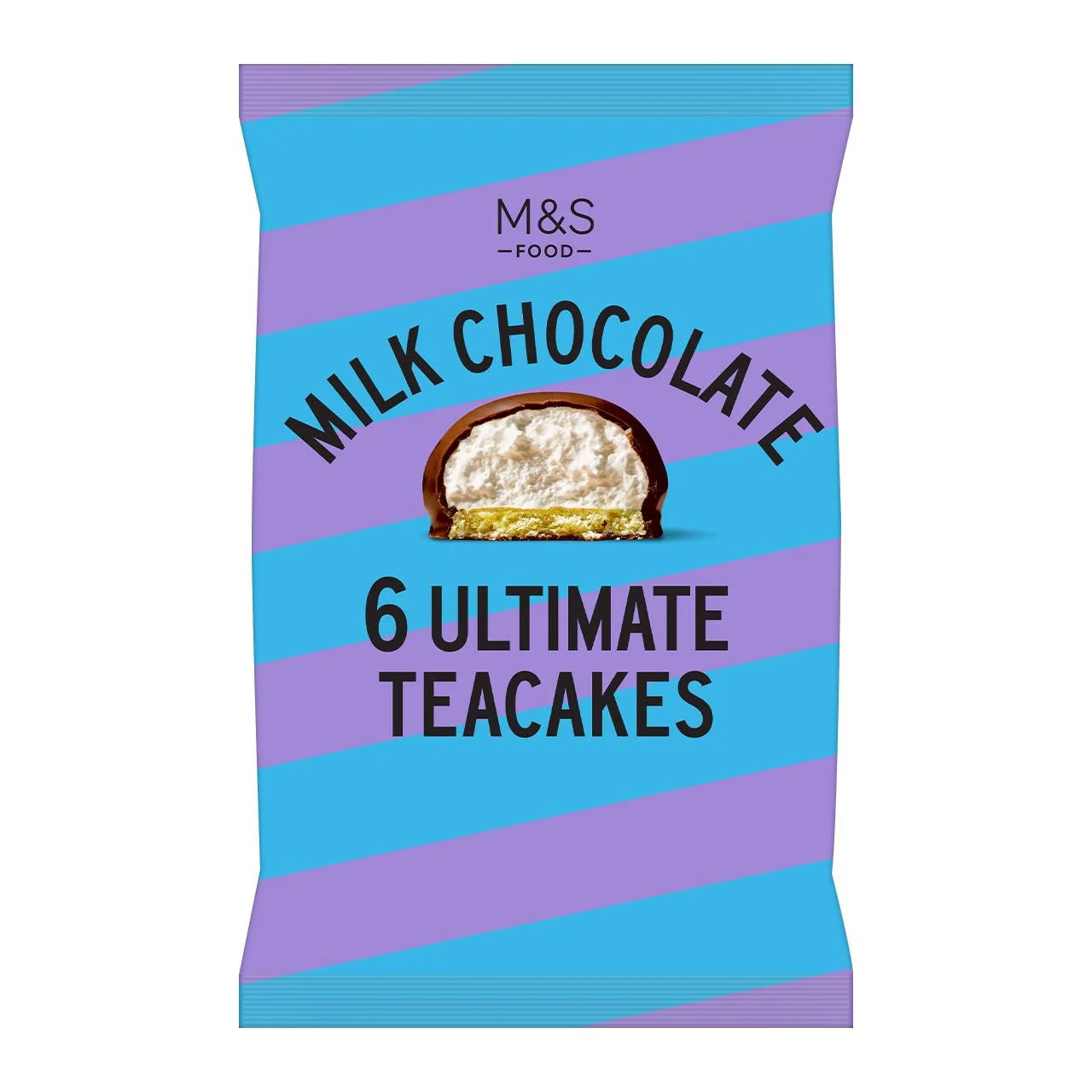 M&S 6 Ultimate Milk Chocolate Teacakes, 180g