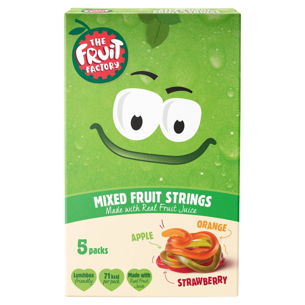 The Fruit Factory Strawberry, Apple & Orange Fruit Strings, 5x18g