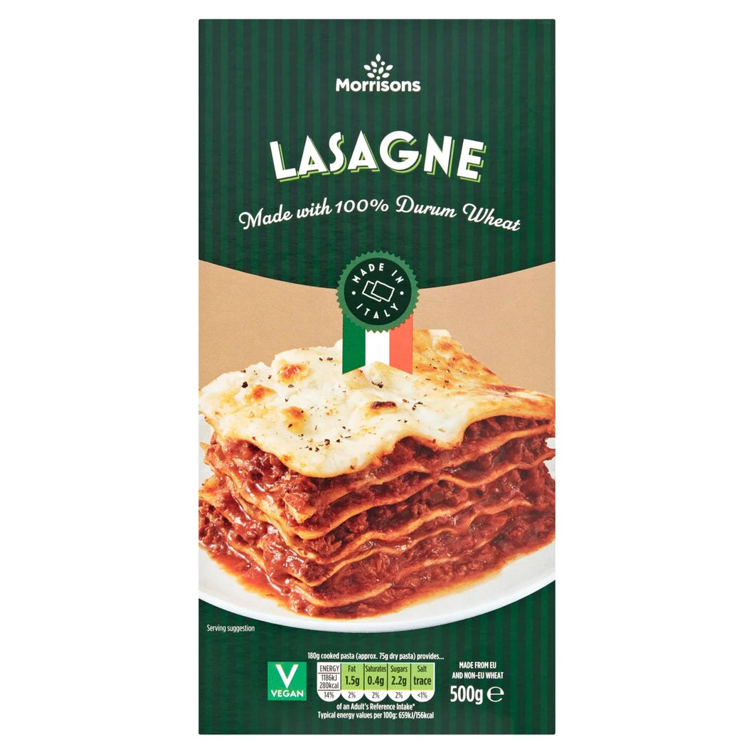 Morrisons Lasagne Sheets, 500g