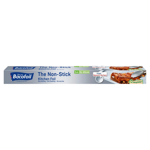 Baco Extra Wide Non Stick Aluminium Foil 5m x 45cm