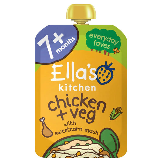Ella's Kitchen Organic Chicken & Sweetcorn Mash Stage 2 130g
