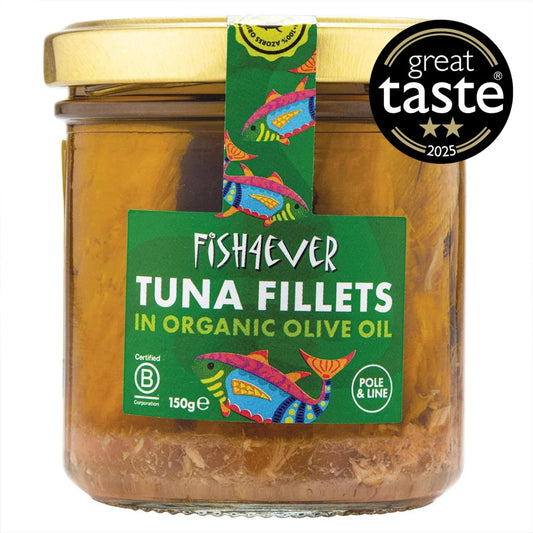 Fish 4 Ever Azores Tuna Fillets in Organic Olive Oil 150g