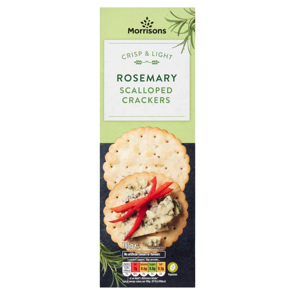 Morrisons Rosemary Crackers, 185g