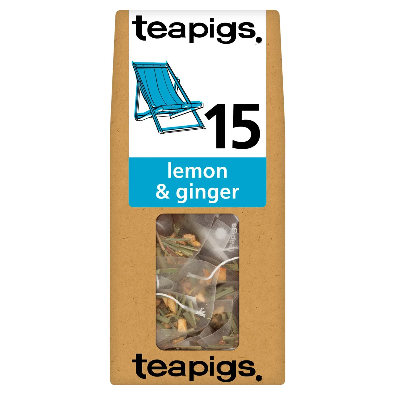 Teapigs 15 Lemon & Ginger Tea Temples 37.5G