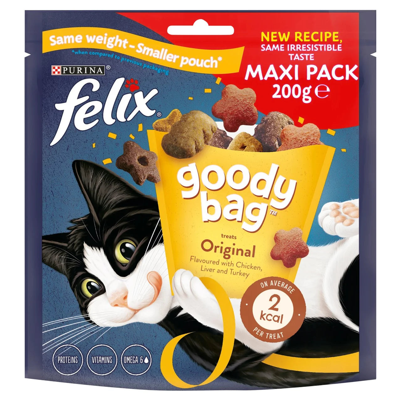 Felix Goody Bag Original Chicken Liver and Turkey Cat Treats 200g