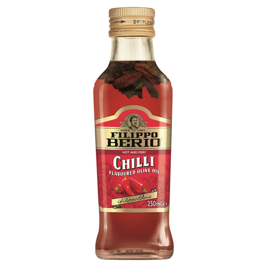 Filippo Berio Extra Virgin Olive Oil - Chilli Flavoured 250Ml