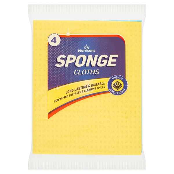 Morrisons Sponge Cloths, Set of 4 Cloths