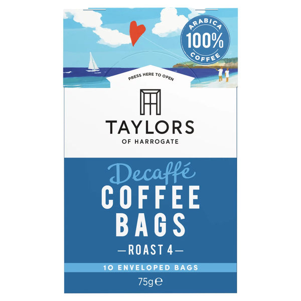Taylors of Harrogate 10 Decaff Coffee Bags, 75g