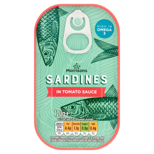 Morrisons Sardines In Tomato Sauce, 120g