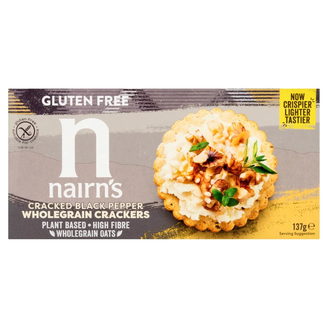Nairn's Gluten Free Cracked Black Pepper Crackers - 137g
