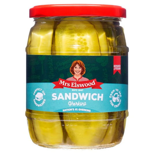 Mrs Elswood Sweet Cucumber Sandwich Slices, 540g