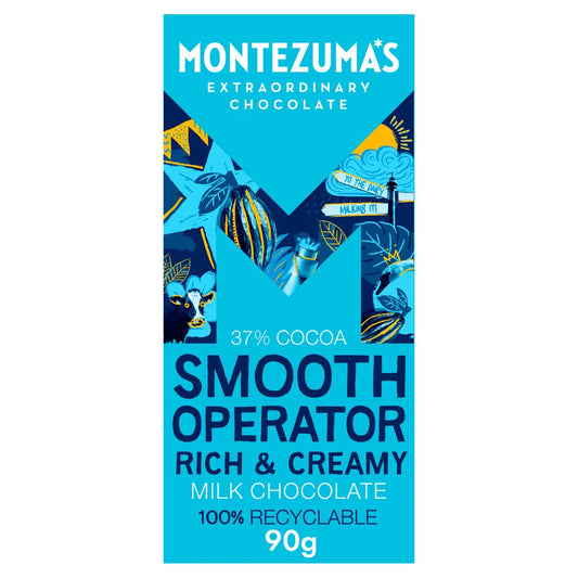 Montezuma's Smooth Operator - Organic Milk Chocolate Bar 90G