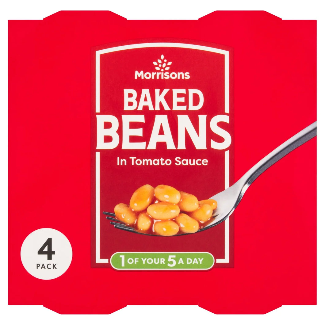 Morrisons Baked Beans in Tomato Sauce, 4x220g
