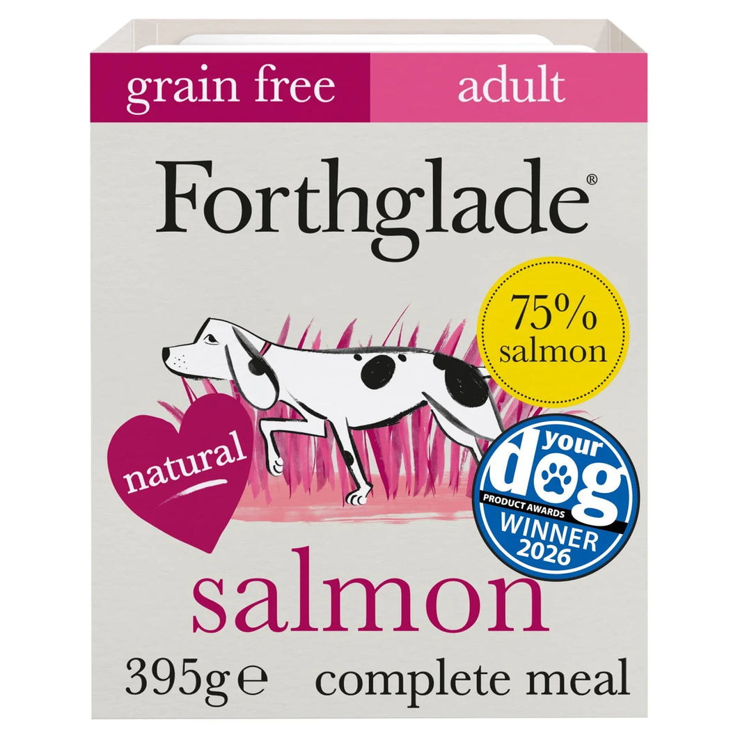 Forthglade Natural Grain Free Wet Dog Food Salmon with Potato 395g