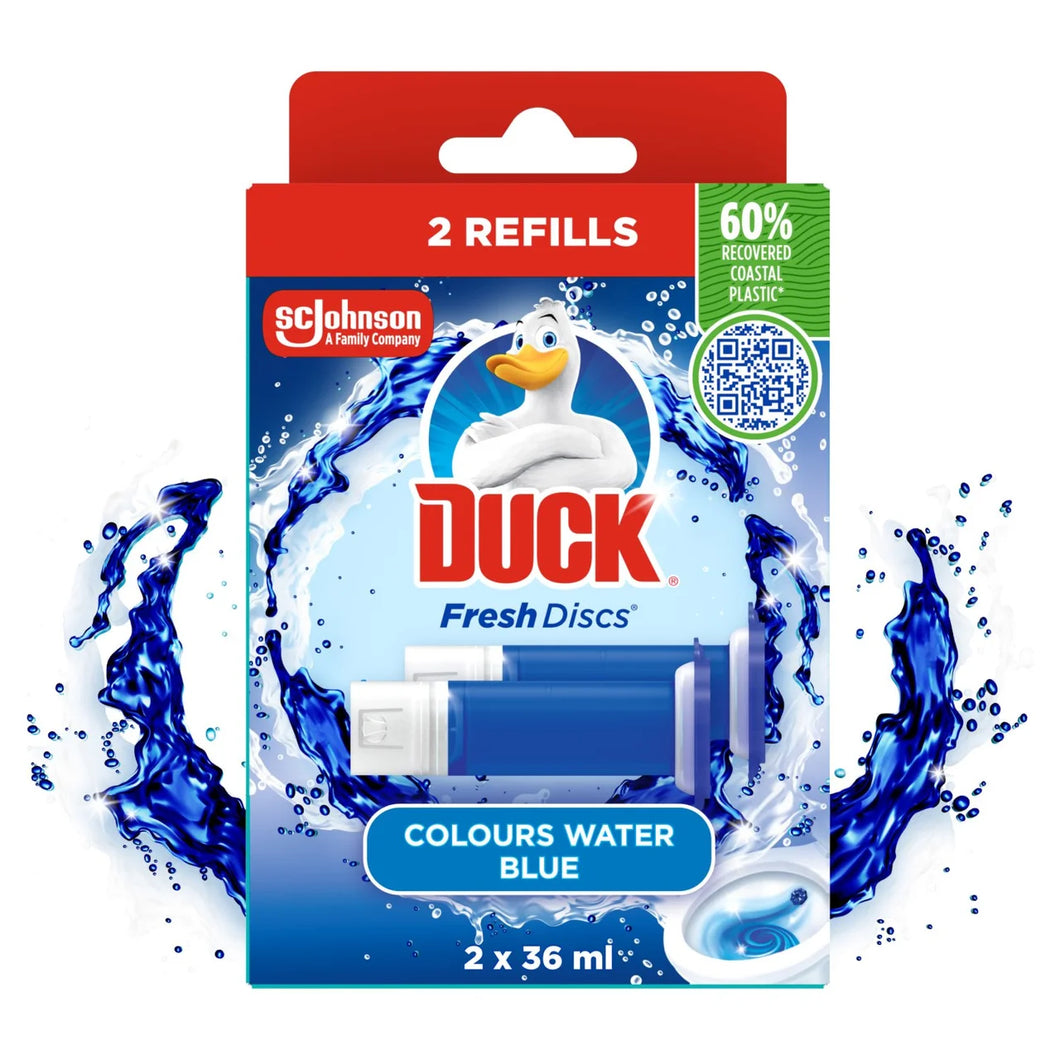 Duck Toilet Fresh Disc Duo Refills Blue 2x36ml