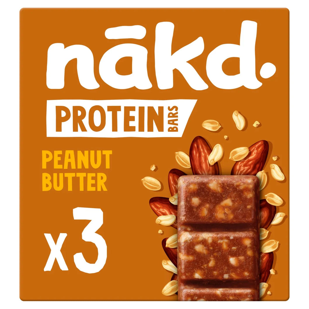 nakd. Protein Peanut Butter Bars Multipack - 3x45g