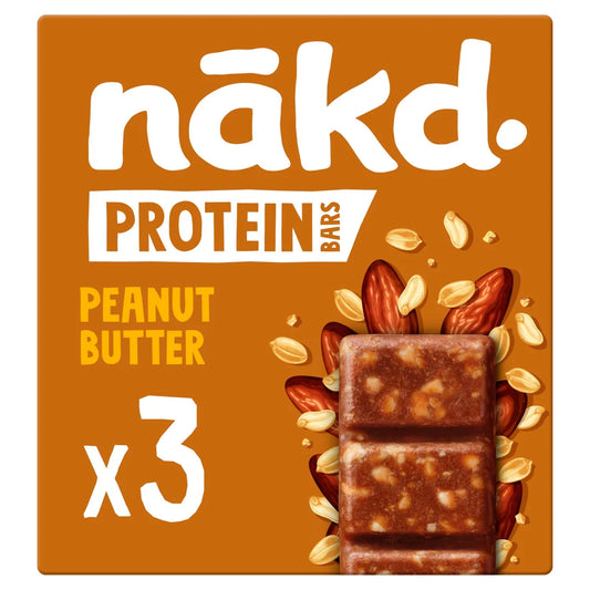 nakd. Protein Peanut Butter Bars Multipack - 3x45g