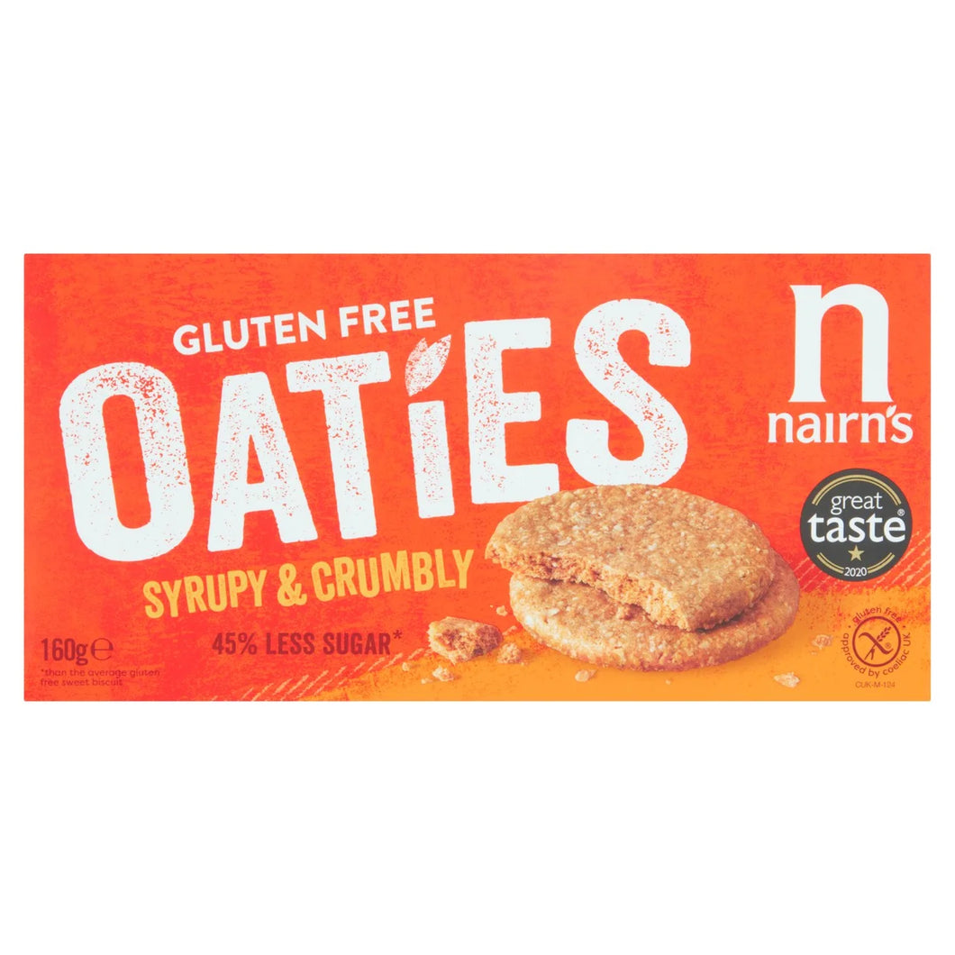 Nairn's Gluten Free Syrupy & Crumbly Oaties - 160g