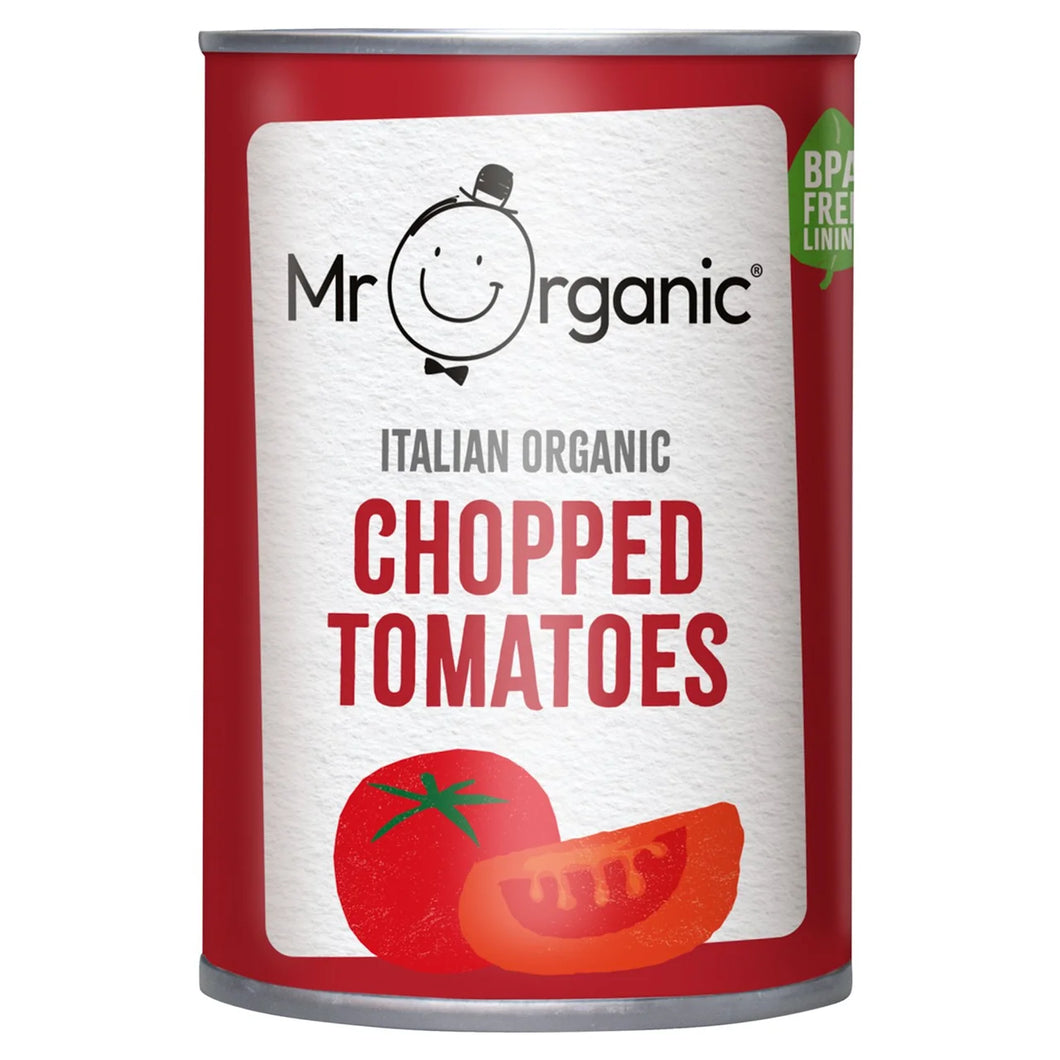 Mr Organic Italian Organic Chopped Tomatoes, 400g