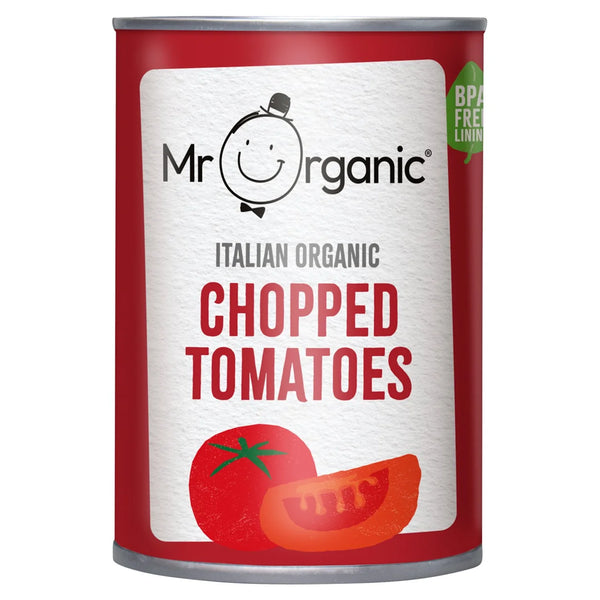 Mr Organic Italian Organic Chopped Tomatoes, 400g