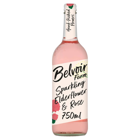 Belvoir Sparkling Elderflower & Rose Presse 75Cl