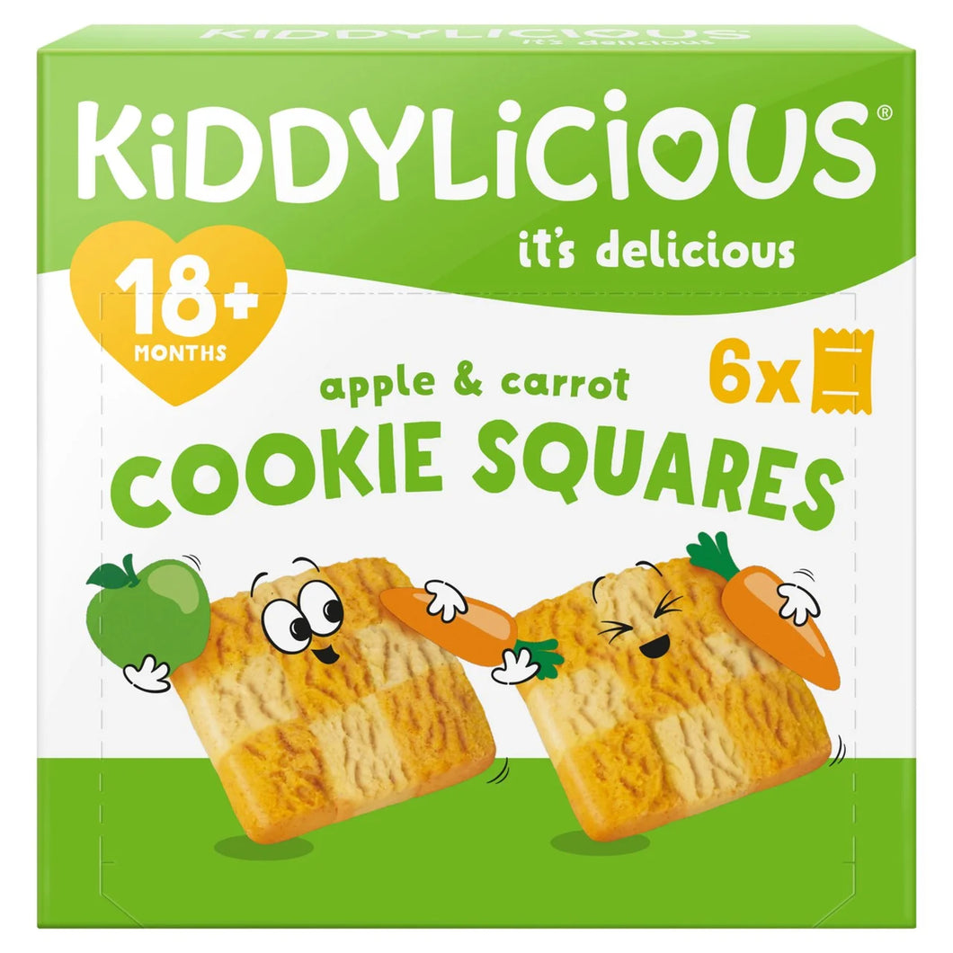 Kiddylicious Apple & Carrot Cookie Squares 18+ Months