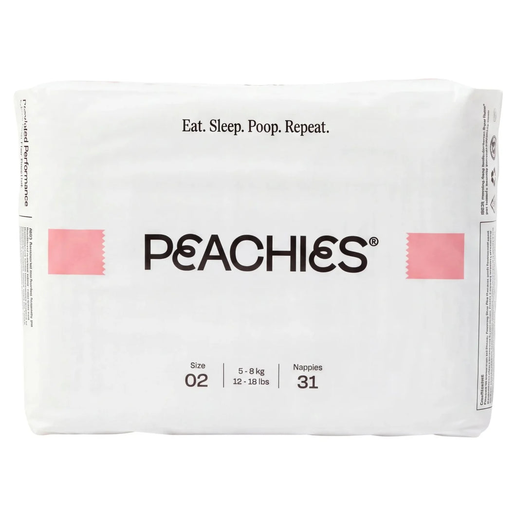PEACHIES Premium Nappies Size 02 (5-8kg), Single Pack