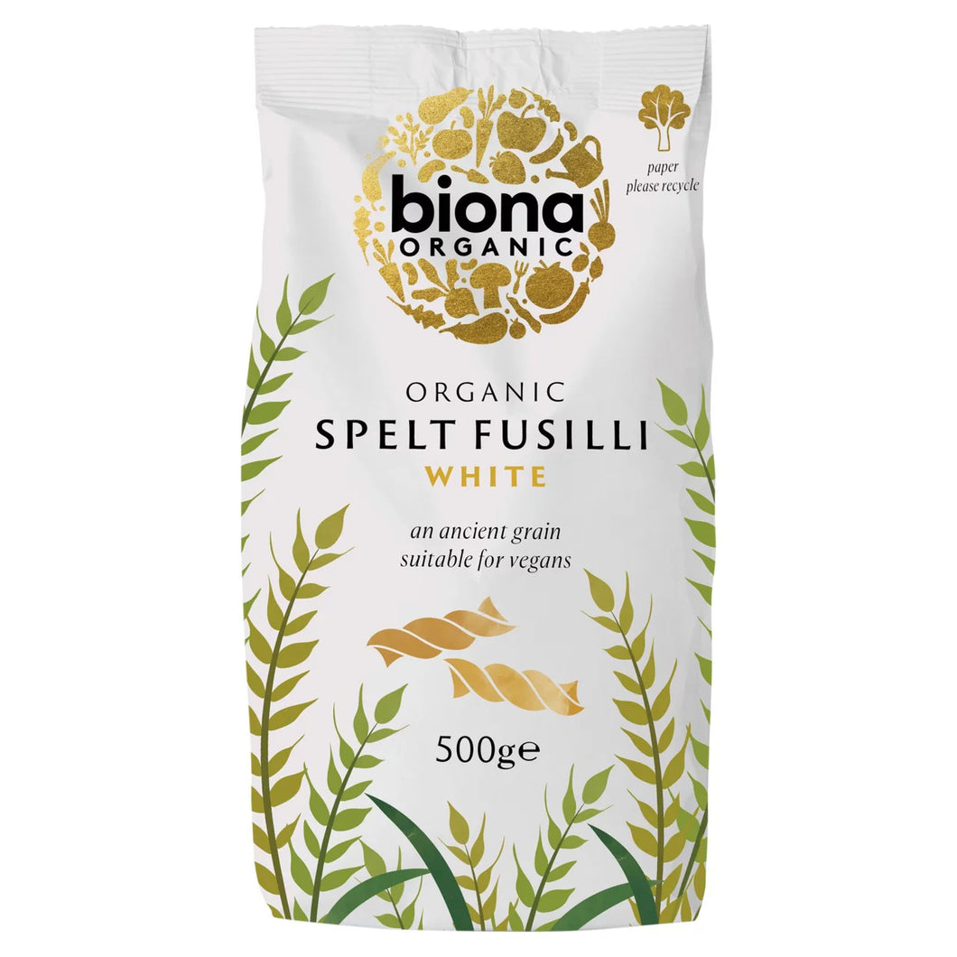 Biona Organic Spelt White Fusilli Pasta 500g