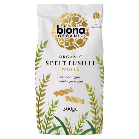 Biona Organic Spelt White Fusilli Pasta 500g