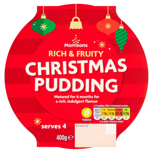 Morrisons Rich & Fruity Christmas Pudding 400g Serves 4