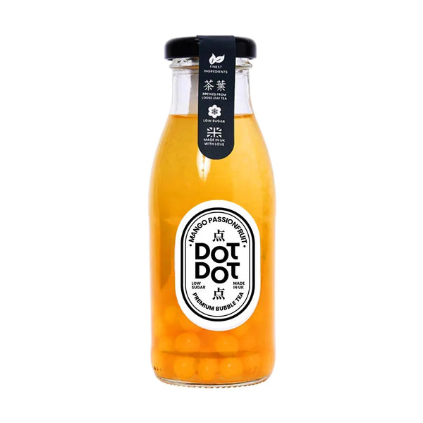 Dot Dot Mango Passionfruit Bubble Tea Glass Bottle 250ml
