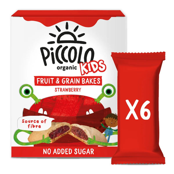 Piccolo Strawberry Fruit & Grain Bakes Kids, 6x22g