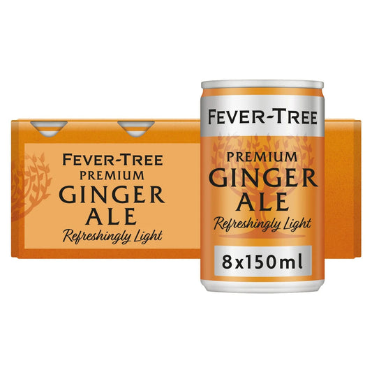 Fever-Tree Refreshingly Light Ginger Ale Cans 8x150ml
