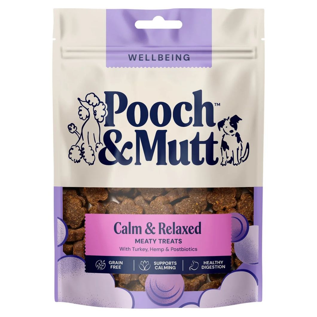 Pooch & Mutt Turkey and Hemp Calming Meaty Dog Treats 20g